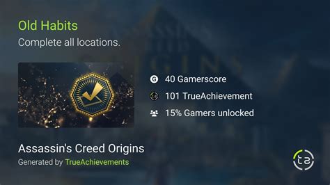 old habits achievement origins.